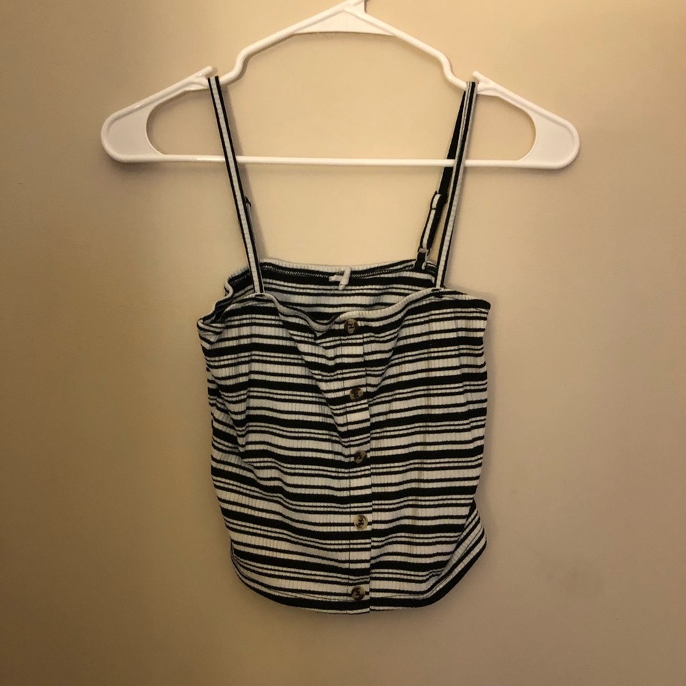 a striped tank top